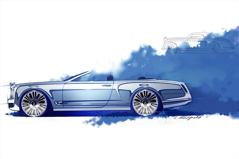 Bentley Mulsanne Vision Concept primeros bosquejos
