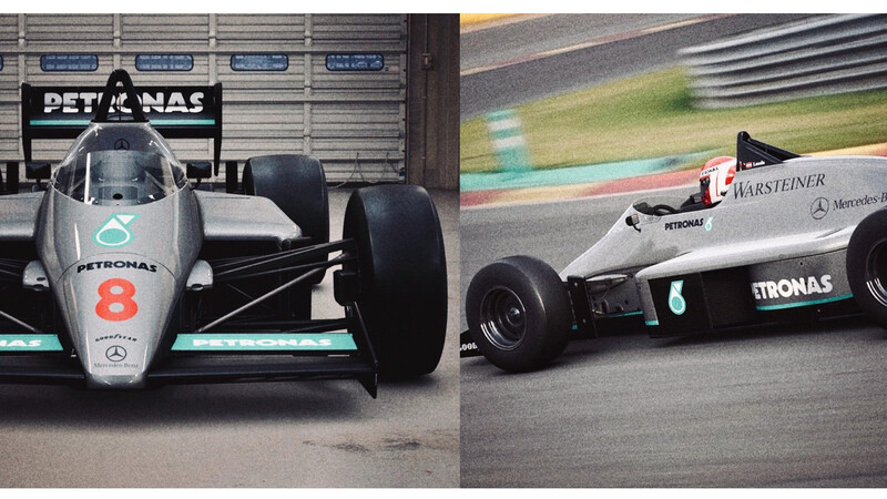 Decoraciones de F1 actuales en máquinas de los 80