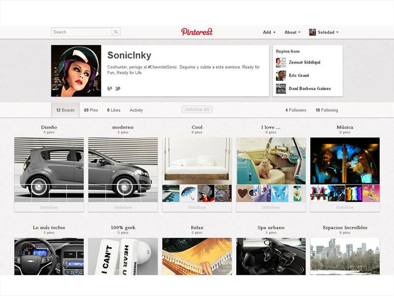 Chevrolet Sonic en campaña digital