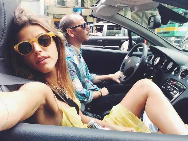 Calu Rivero en el Instagram de Peugeot