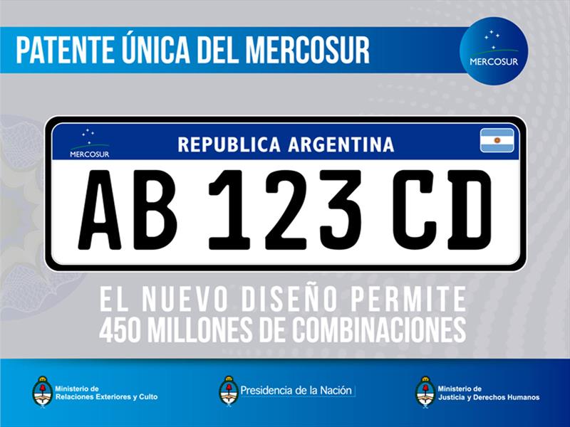 La nueva patente mercosur es oficial
