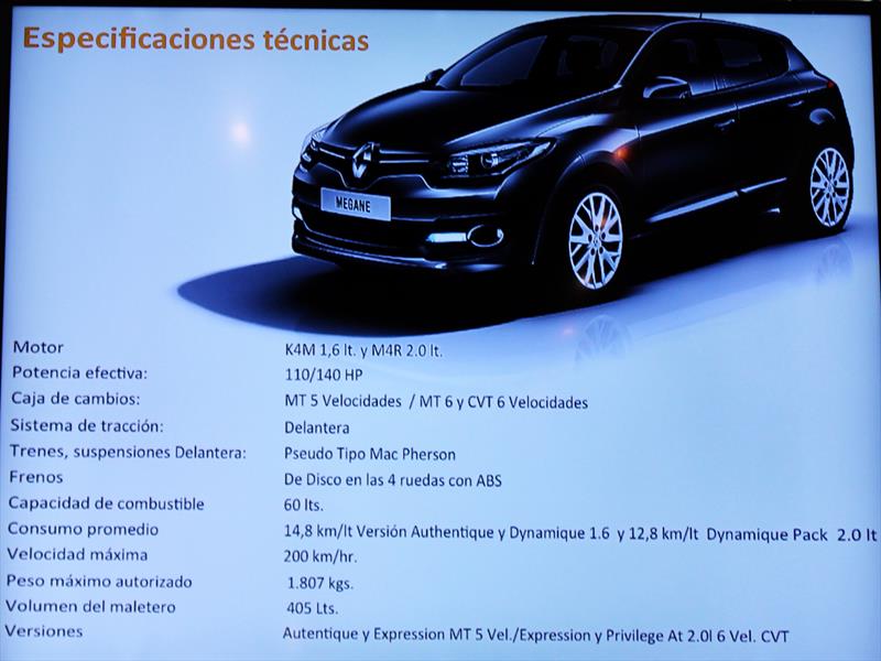 Renault Megane lll Lanzamiento en Chile