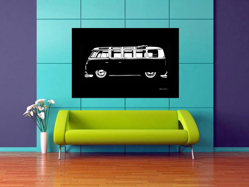 Blackprints arte automovilístico en negativo