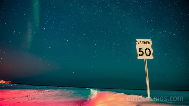 Manejando en caminos de hielo