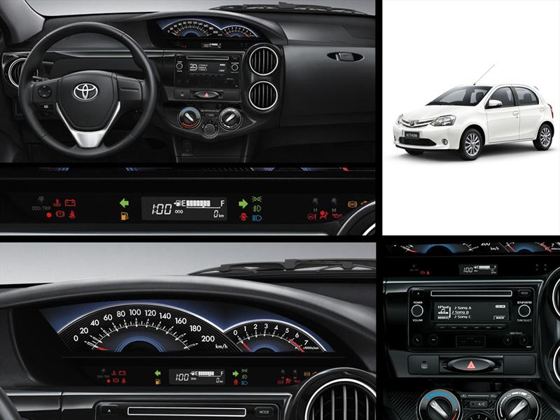 El nuevo interior del renovado Toyota Etios