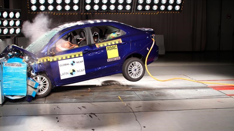 Ford Figo 2019 prueba de impacto Latin NCAP