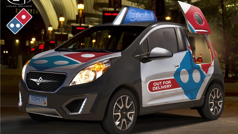 Chevrolet Spark vestido de Domino’s Pizza