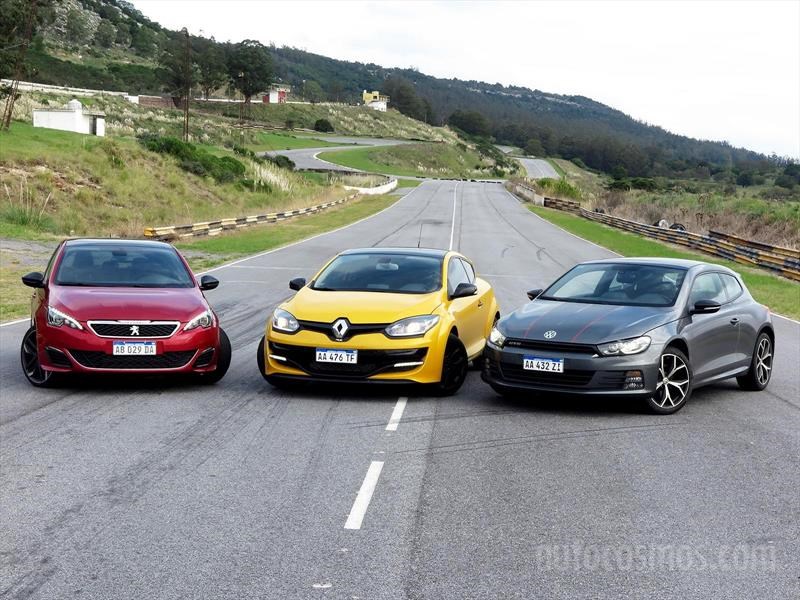 Peugeot 308 S GTi, Renault Megane RS, VW Scirocco