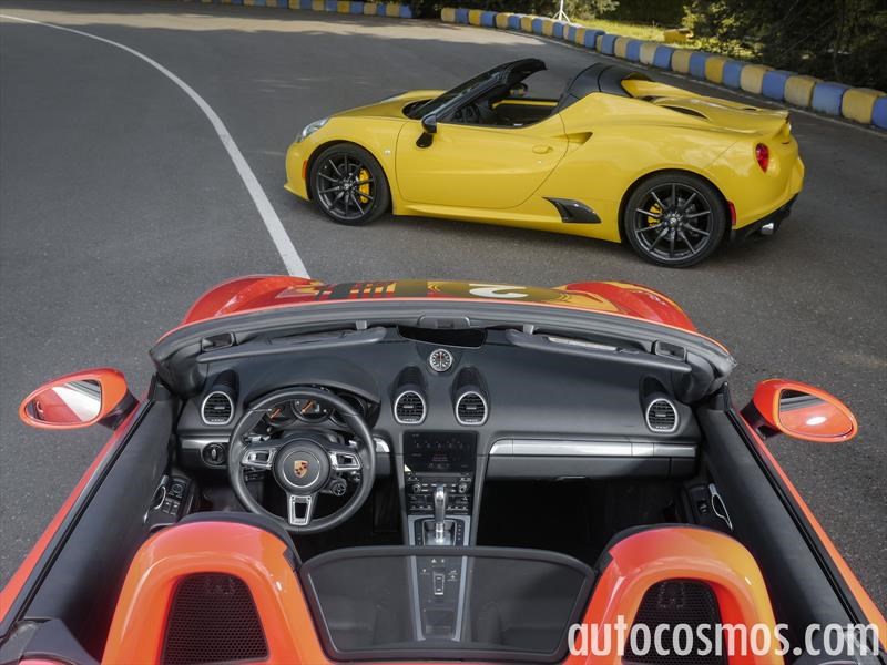 Alfa Romeo 4C Spider vs Porsche 718 Boxster