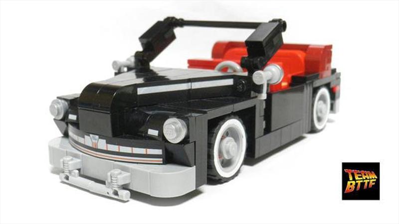 DeLorean de Volver al Futuro hecho en Lego