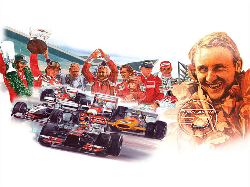McLaren celebra 50 años en la competición