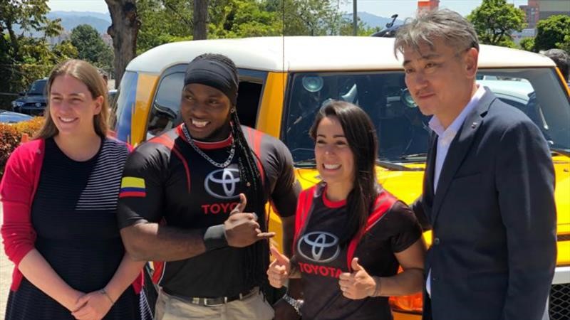 Pajón y Valencia, embajadores de Toyota