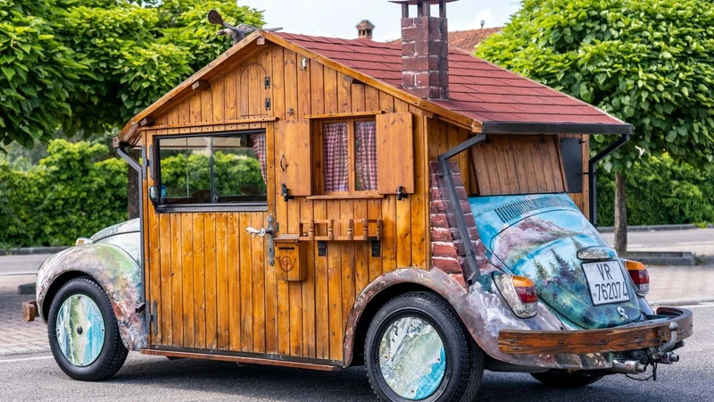 Volkswagen Escarabajo hecho cabaña rodante