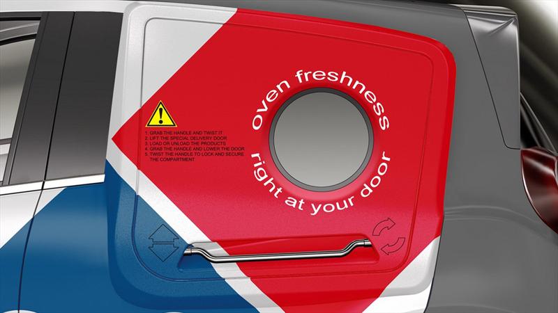 Chevrolet Spark vestido de Domino’s Pizza