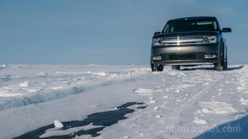 Manejando en caminos de hielo