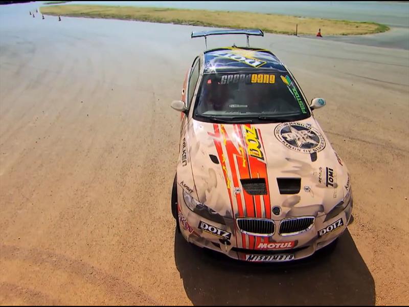 Loeb, Webber, Coulthard y Sainz derrapando