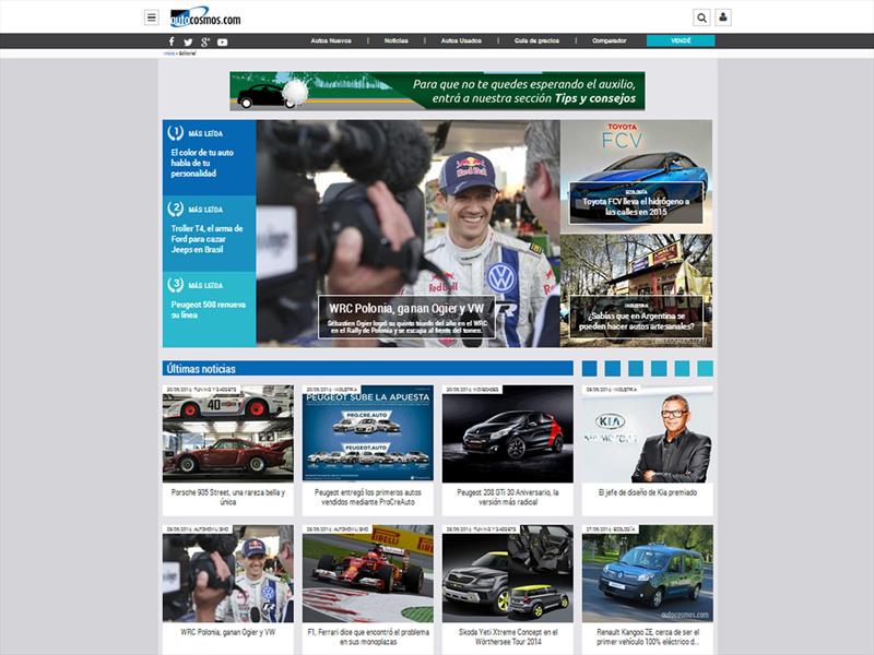 Autocosmos renueva su plataforma de noticias