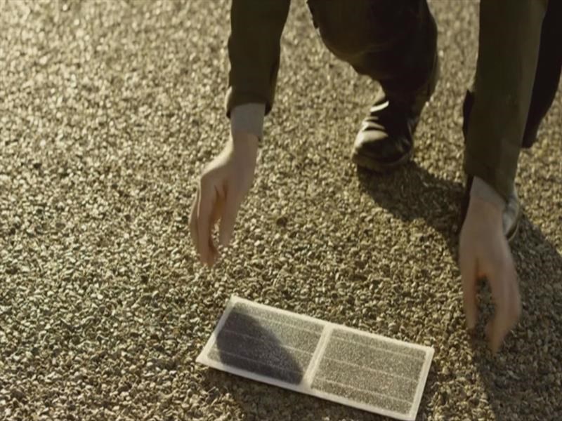 Paneles solares en las rutas