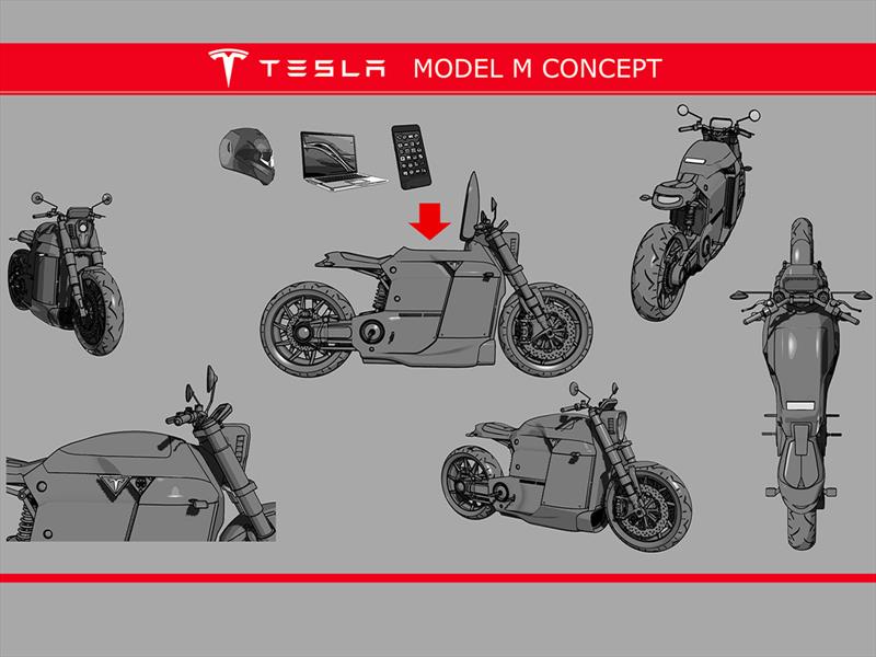 Tesla M Concept, electricidad en dos ruedas