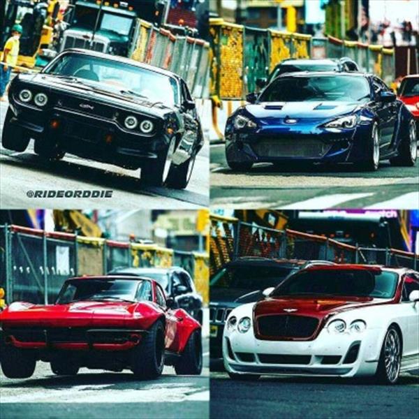 Los autos de Rápidos y Furiosos 8