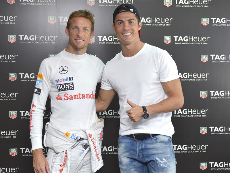 Jenson Button y CR7 dan espectáculo en Jarama