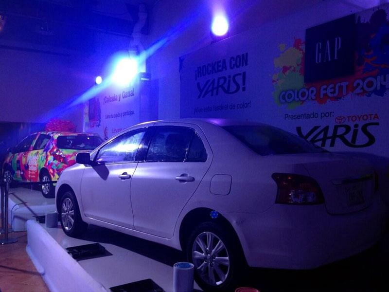 Toyota Yaris 2014 presente en el Gap Color Fest 