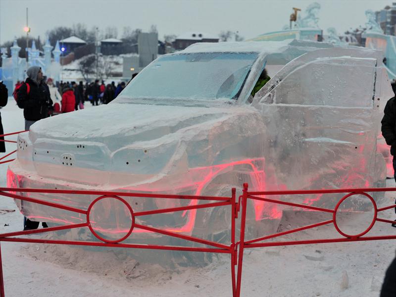 Una Toyota Land Cruiser bien helada