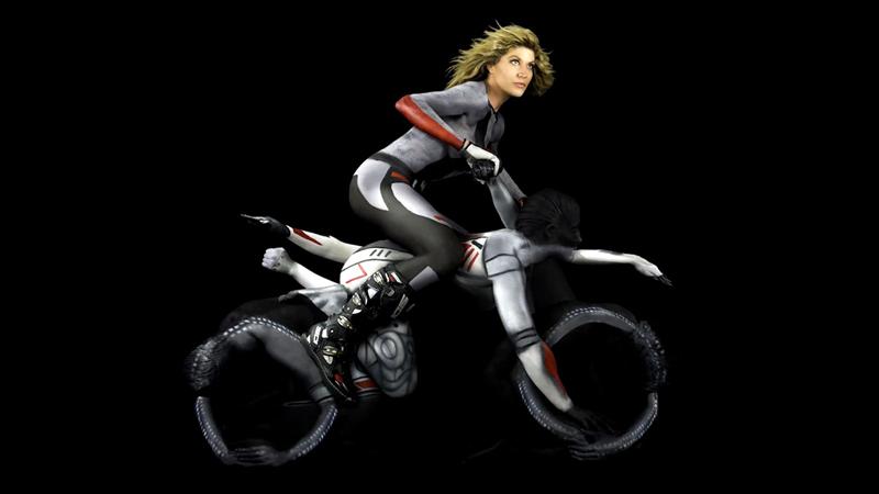 El backstage de las motos humanas