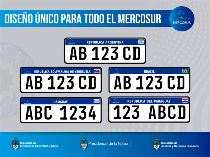 La nueva patente Mercosur es oficial