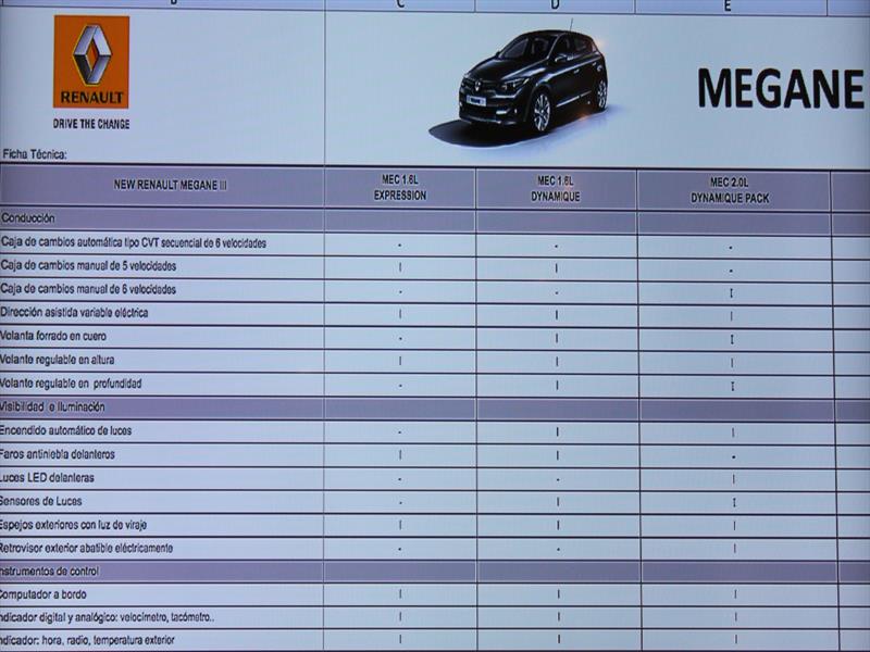 Renault Megane lll Lanzamiento en Chile