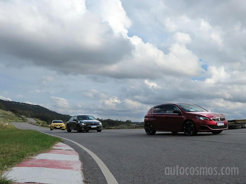 Peugeot 308 S GTi, Renault Megane RS, VW Scirocco