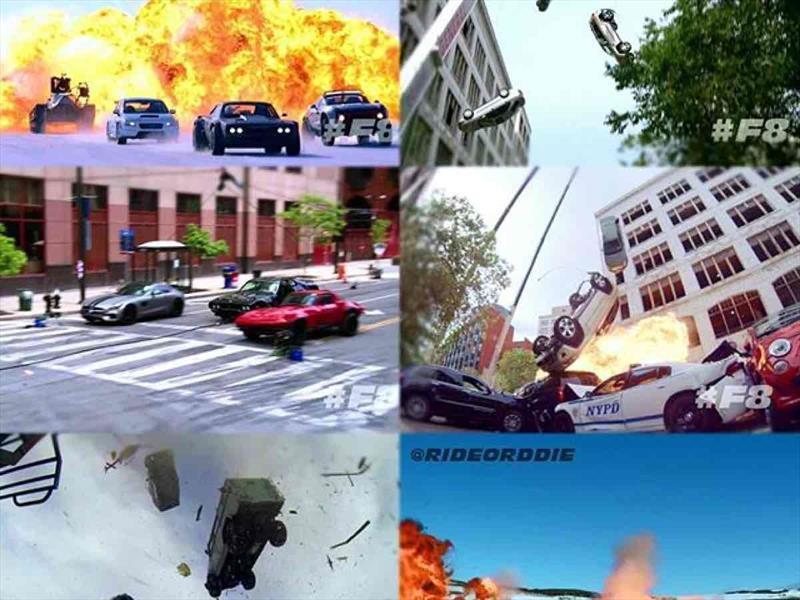 Los autos de Rápidos y Furiosos 8