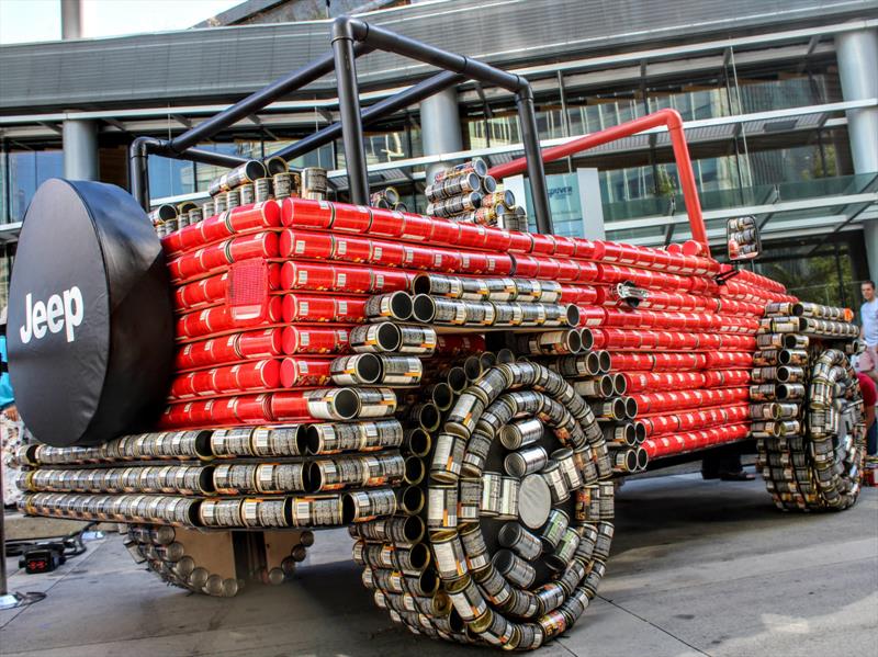 Un Jeep Wrangler creado con más de 4,500 latas