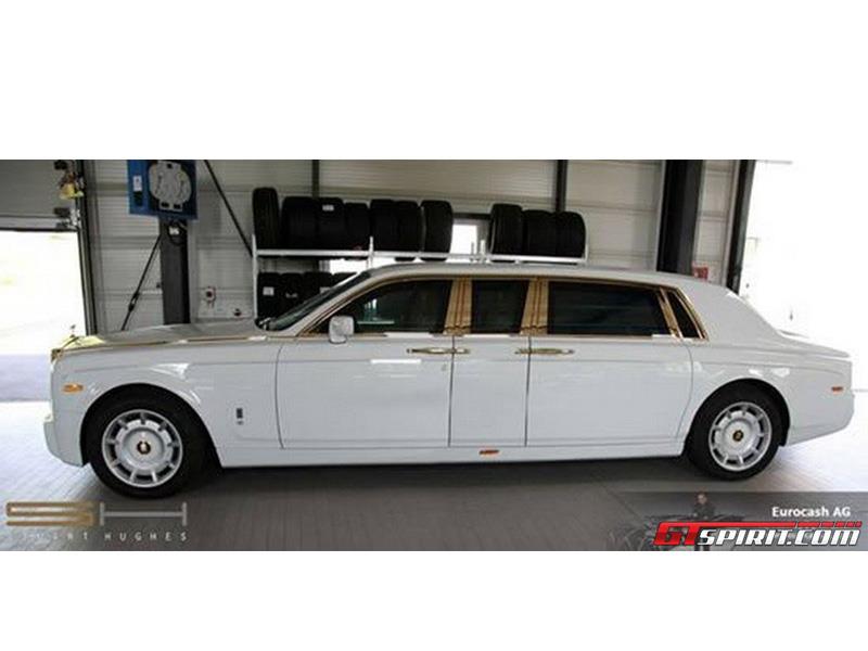 Blindaje y detalles de oro en un Rolls-Royce