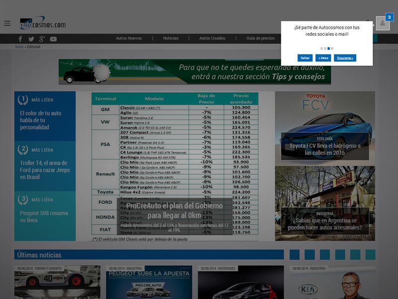 Autocosmos renueva su plataforma de noticias