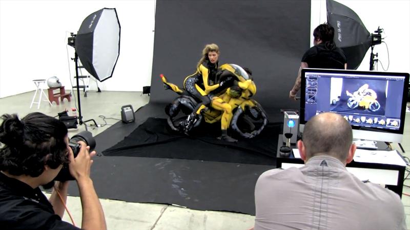 El backstage de las motos humanas