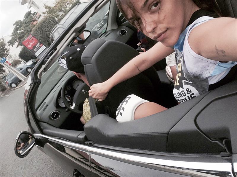 Calu Rivero en el Instagram de Peugeot