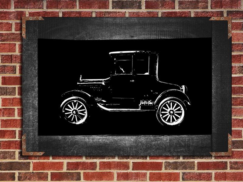 Blackprints arte automovilístico en negativo