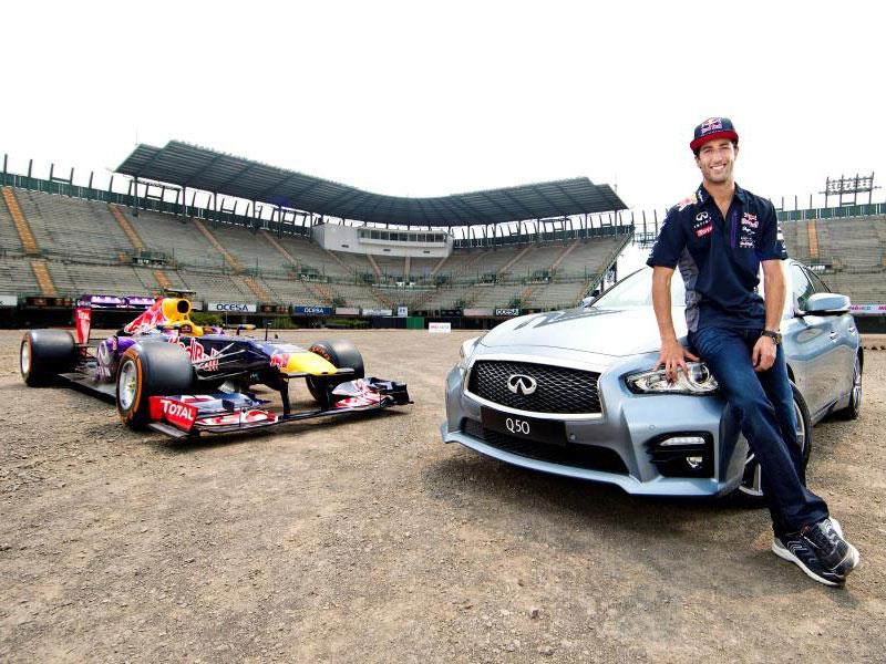 Ricciardo y Sainz previo al GP de México