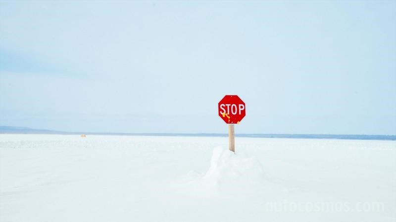 Manejando en caminos de hielo