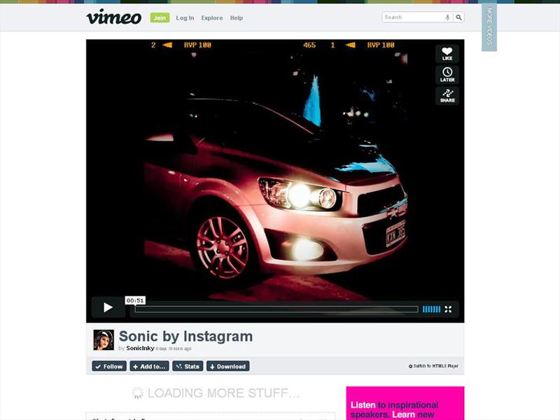 Chevrolet Sonic en campaña digital