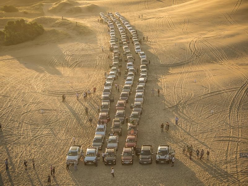 #FordRazaFuerte + de 120 camionetas en Pinamar