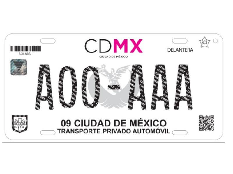 Nuevas placas CDMX