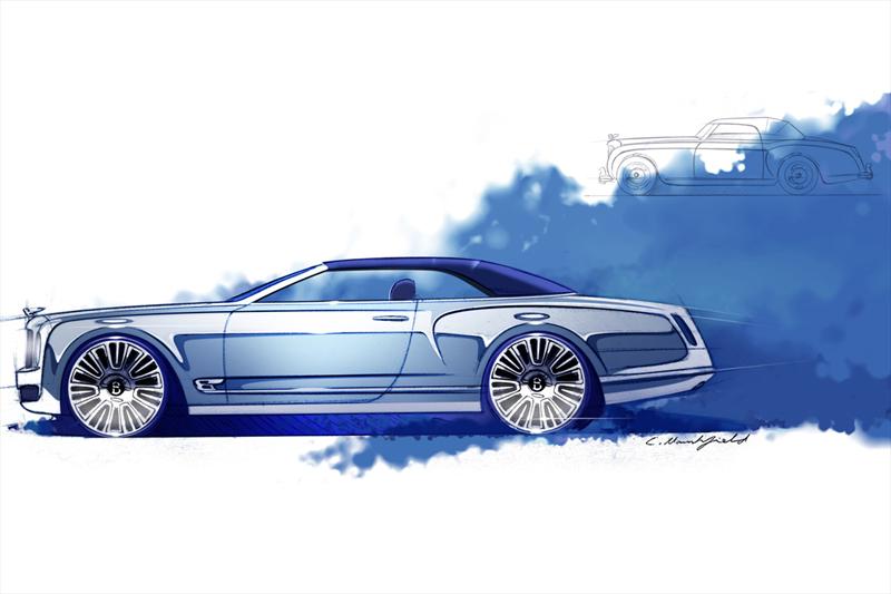 Bentley Mulsanne Vision Concept primeros bosquejos