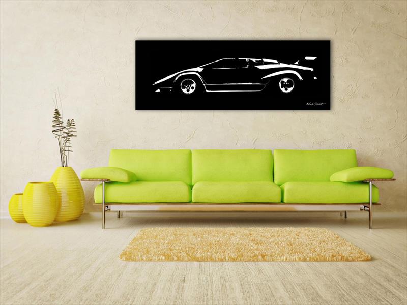 Blackprints arte automovilístico en negativo