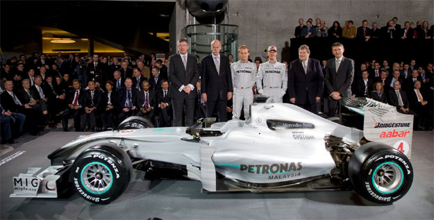 Mercedes GP, la primera escudería en lanzar su monoplaza