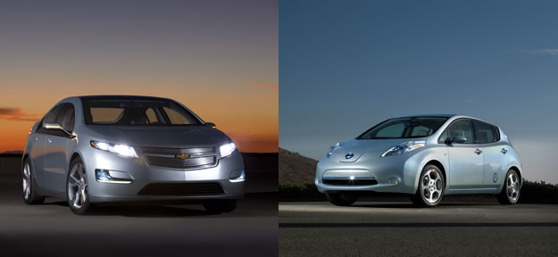 Chevrolet Volt supera al Nissan Leaf en el primer round