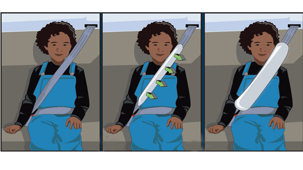 ¿Conoces los cinturones de seguridad inflables?