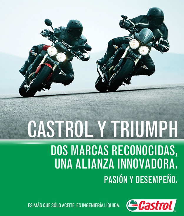 Castrol Chile firma alianza estratégica con motocicletas Triumph