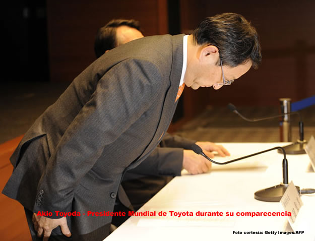 Akio Toyoda CEO de Toyota a nivel mundial comparece en EEUU